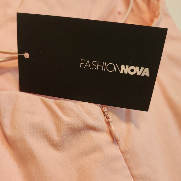 Fashion Nova Borrowed Hearts Mini Dress in Light Pink Size S NWT - Picture 9 of 10